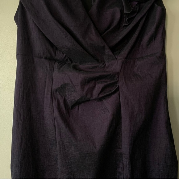 Xscape Dark Purple/Plum Sleeveless Cocktail Sheath Dress Size 10 - Picture 7 of 14